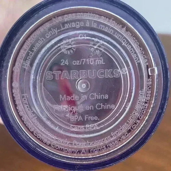 Starbucks Christmas 2014 Glitter Red Cold Cup with Straw - Picture 4 of 5